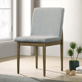 ST GALLEN Side Chair (2/CTN), Natural Tone/Light Gray Half Price Furniture