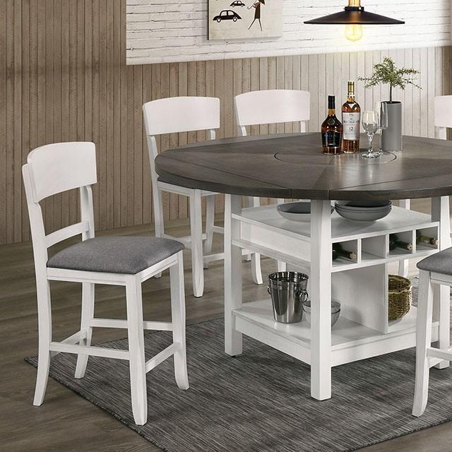 STACIE Counter Ht. Round Dining Table - Counter Height Table - Half Price Furniture