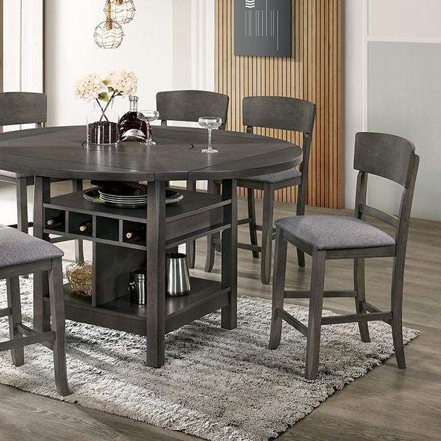 STACIE Counter Ht. Round Dining Table Half Price Furniture