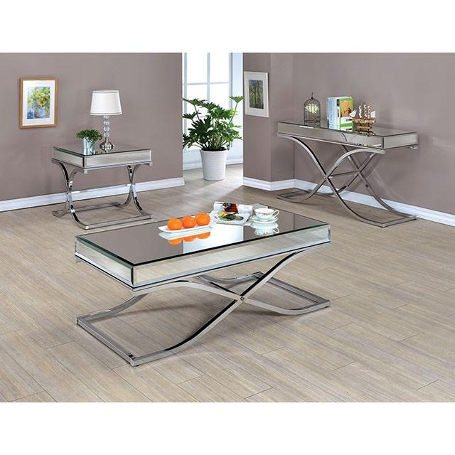 SUNDANCE Chrome Coffee Table, Chrome Half Price Furniture