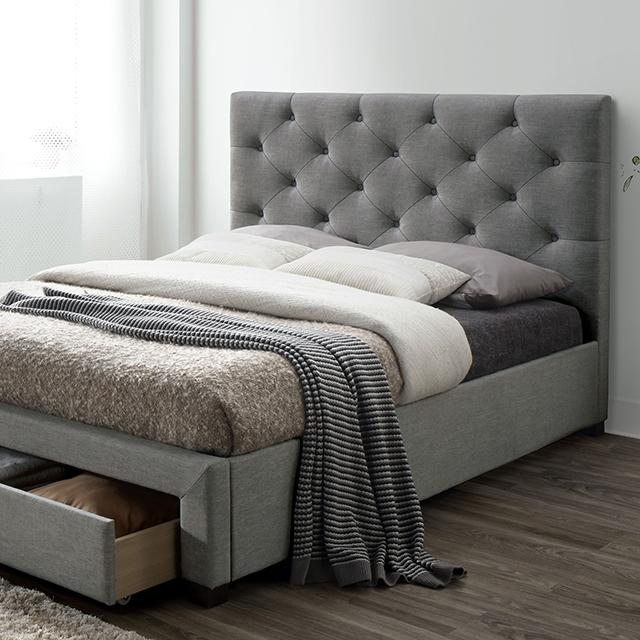 SYBELLA Queen Bed, Gray Half Price Furniture