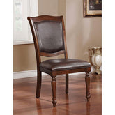 Sylvana Brown Cherry/Espresso Side Chair (2/CTN) Half Price Furniture