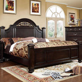 Syracuse Dark Walnut E.King Bed Half Price Furniture