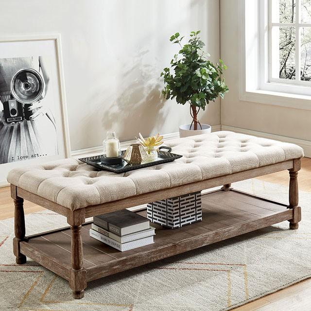 Tanya Beige Bench Half Price Furniture