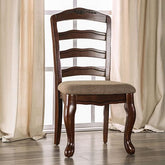 Townsville Dark Walnut/Tan Side Chair (2/CTN) Half Price Furniture