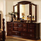 Tuscan II Glossy Dark Pine Dresser Half Price Furniture