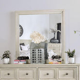 Tywyn Antique White Mirror Half Price Furniture