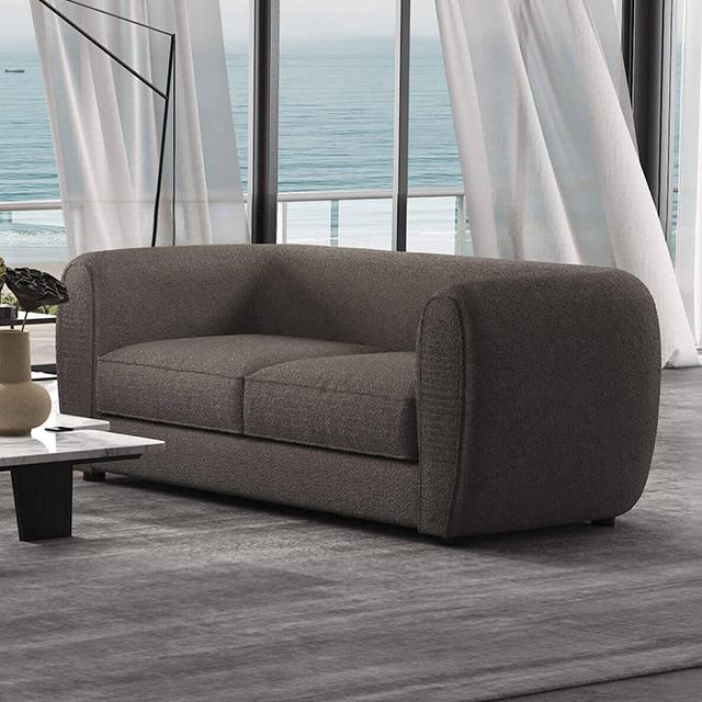 VERDAL Loveseat, Charcoal Gray Half Price Furniture