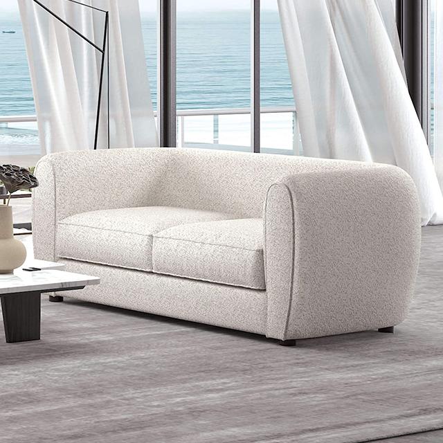 VERDAL Loveseat, Off-White Half Price Furniture