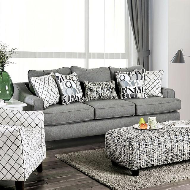 Verne Bluish Gray Sofa Half Price Furniture