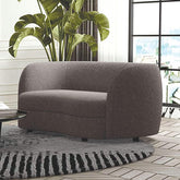 VERSOIX Loveseat, Charcoal Gray Half Price Furniture