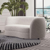 VERSOIX Loveseat, Off-White Half Price Furniture