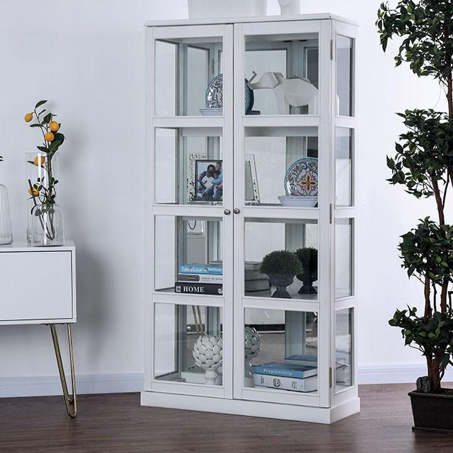 Vilas White Curio Cabinet Half Price Furniture