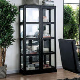 Vilas Black Curio Cabinet Half Price Furniture