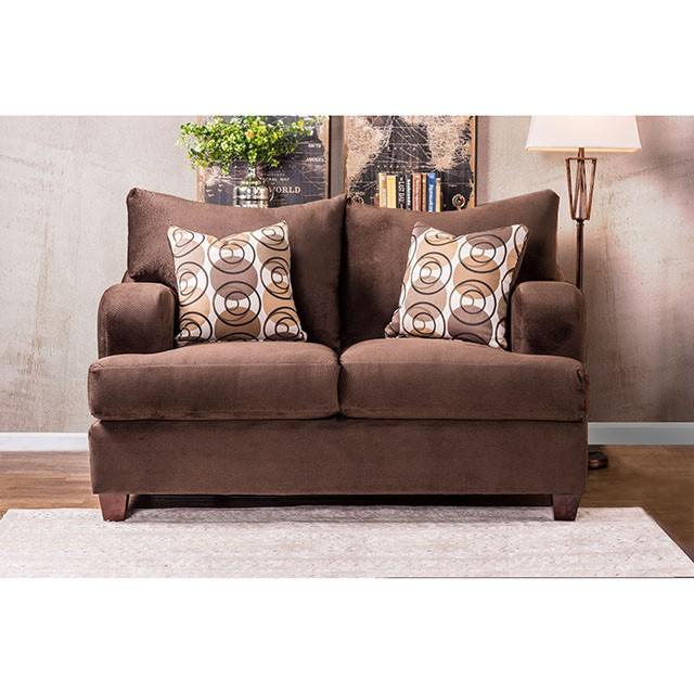 WESSINGTON Chocolate Love Seat Half Price Furniture