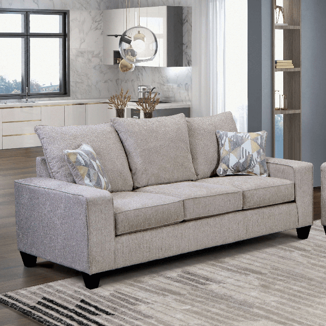 WEST ACTION Sofa, Beige Half Price Furniture