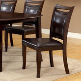 Woodside Dark Cherry/Espresso Side Chair (2/CTN) Half Price Furniture