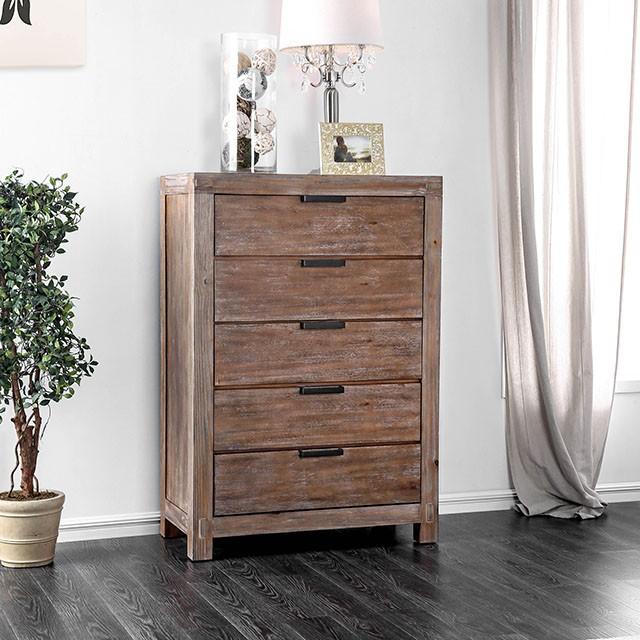 Wynton Weathered Light Oak Chest Half Price Furniture