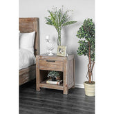 Wynton Weathered Light Oak Night Stand Half Price Furniture