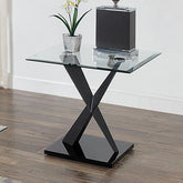 XANTHUS End Table, Black Half Price Furniture