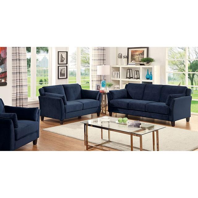 YSABEL Navy Love Seat, Navy (K/D) Half Price Furniture