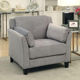 YSABEL Warm Gray Chair, Warm Gray (K/D) Half Price Furniture