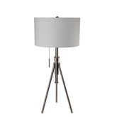 Zaya Brushed Steel Table Lamp Half Price Furniture