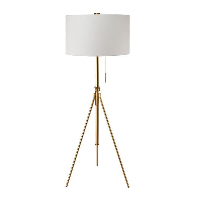 Zaya Stained Gold Floor Lamp Half Price Furniture