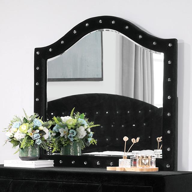 ZOHAR Mirror, Black Half Price Furniture