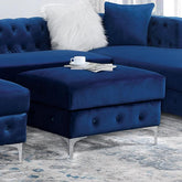 CIABATTONI Ottoman, Navy Half Price Furniture