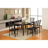 COLMAN Black 60" Dining Table Half Price Furniture