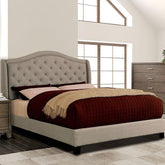 CARLY E.King Bed, Warm Gray Half Price Furniture