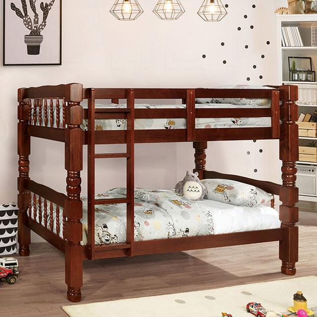 Carolina Cherry Twin/Twin Bunk Bed, Cherry Half Price Furniture