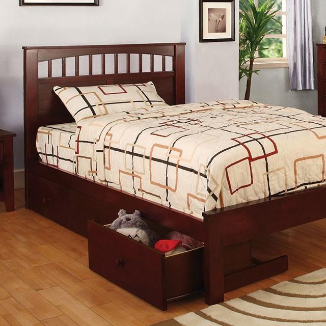 Carus Cherry Twin Bed Half Price Furniture