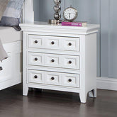 CASTILE Night Stand w/ USB, White Half Price Furniture