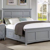 CASTLILE Cal.King Bed, Gray Half Price Furniture