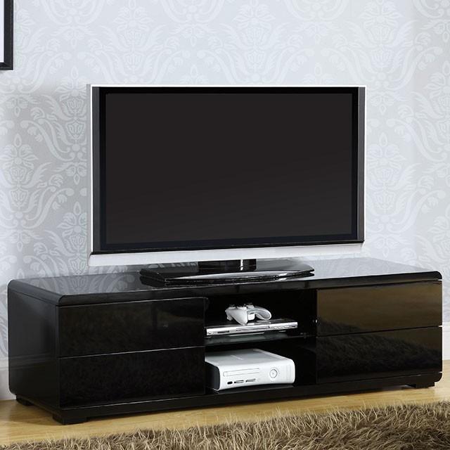 Cerro Black 59" TV Console, Black Half Price Furniture