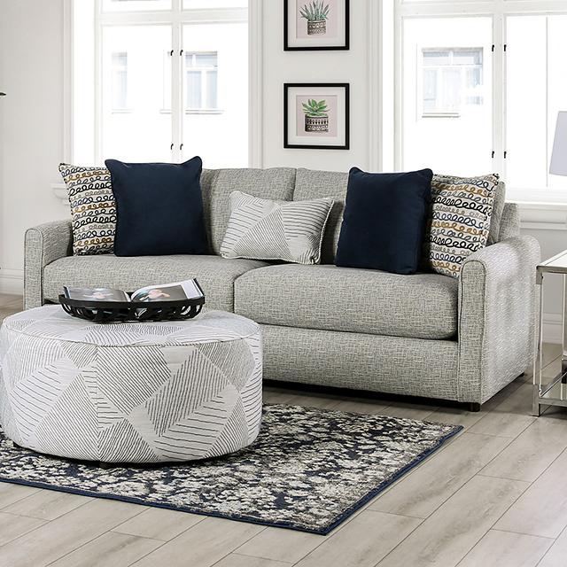 CHANCERY Sofa, Gray/Navy Half Price Furniture