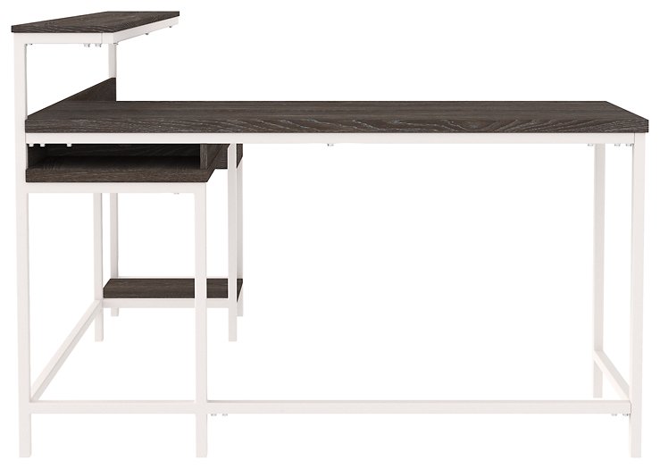 Dorrinson Home Office L-Desk with Storage - Half Price Furniture