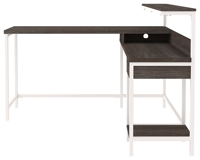 Dorrinson Home Office L-Desk with Storage - Half Price Furniture