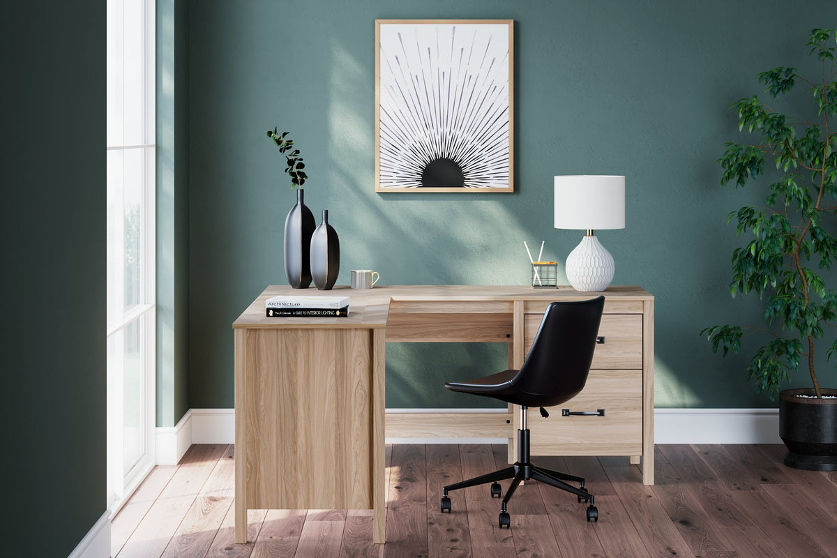 Battelle 60" Home Office Desk with Return Half Price Furniture