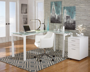 Baraga Home Office L-Desk - Half Price Furniture