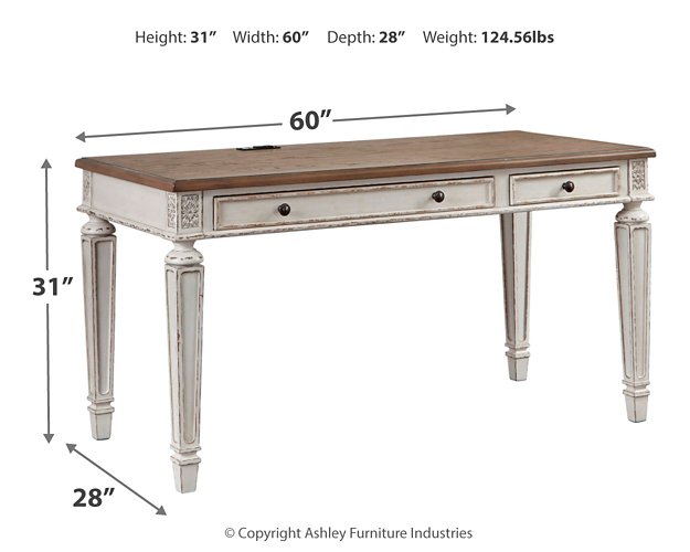 Realyn 60" Home Office Desk - Half Price Furniture