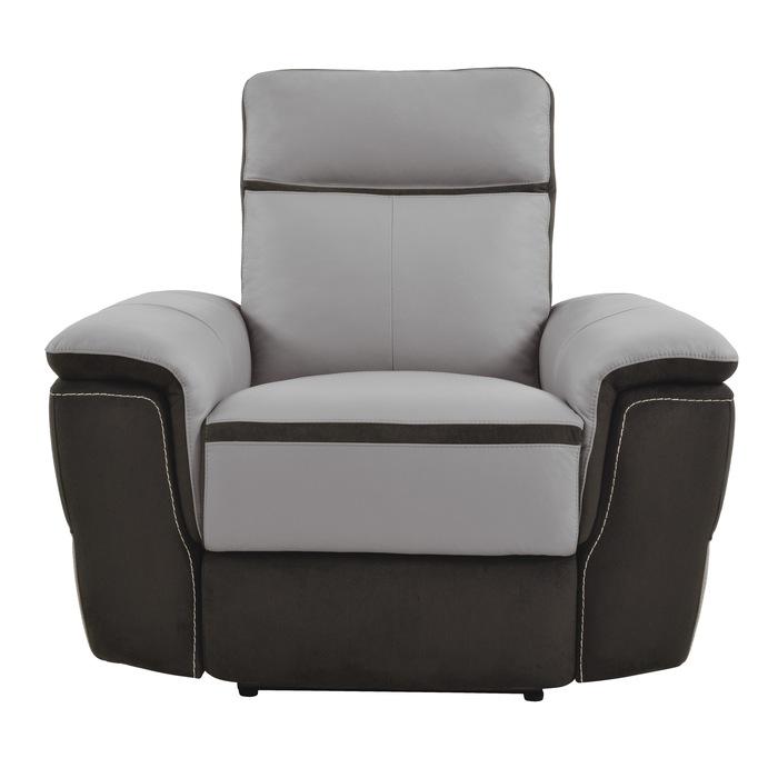 Homelegance Furniture Laertes Power Reclining Chair in Taupe Gray 8318-1PW Half Price Furniture