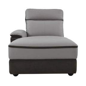 Homelegance Furniture Laertes Left Side Chaise in Taupe Gray 8318-5L Half Price Furniture