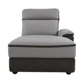 Homelegance Furniture Laertes Right Side Chaise in Taupe Gray 8318-5R Half Price Furniture