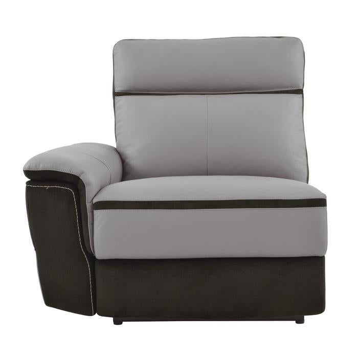 Homelegance Furniture Laertes Power LSF Reclining Chair in Taupe Gray 8318-LRPW Half Price Furniture