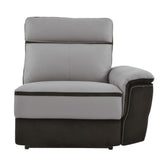 Homelegance Furniture Laertes Power RSF Reclining Chair in Taupe Gray 8318-RRPW Half Price Furniture