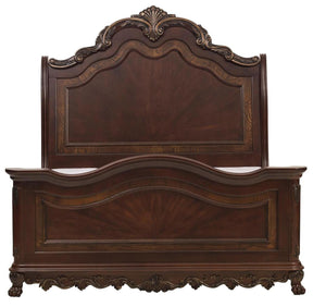 Homelegance Deryn Park Queen Sleigh Bed in Cherry 2243SL-1 - Half Price Furniture