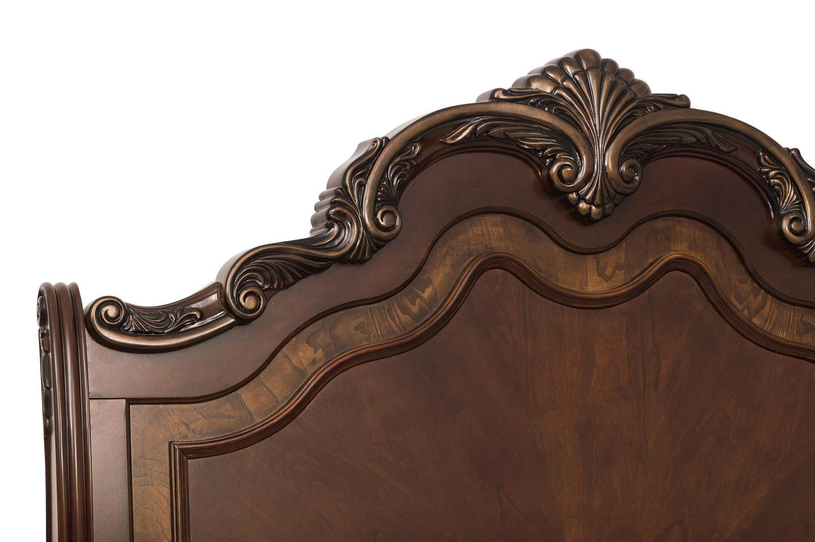 Homelegance Deryn Park Queen Sleigh Bed in Cherry 2243SL-1 - Half Price Furniture